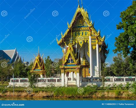 Buddhist Temple Wat In Thailand Thai Traditional Religious Arcitecture