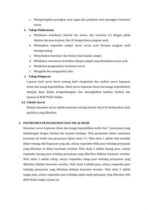 Pdf Laporan Hasil Survei Kepuasan Dosen Dan Laporan Hasil Survei