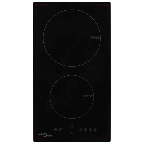 VidaXL Plaque de cuisson à induction 2 brûleurs Contrôle tactile 3500W