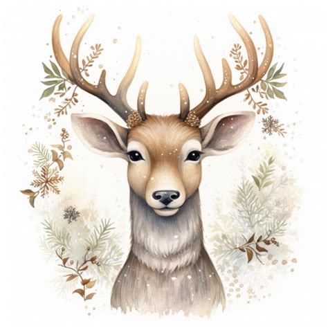 Christmas Deer Art Free Stock Photo - Public Domain Pictures