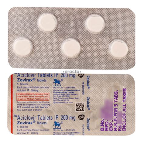 Zovirax Mg Tablet Uses Dosage Side Effects Price Composition