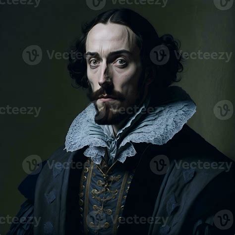 Portrait Of A Middle Aged Man Who Looks Like The English Poet And