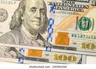 Dollars Bills Closeup Portrait Benjamin Stock Photo Edit Now