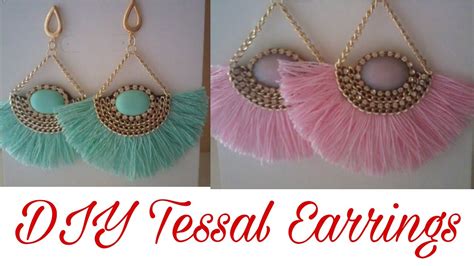 Diy Tassel Earrings Handmade Silk Thread Tassel Earrings How To Make Tassels Earrings At