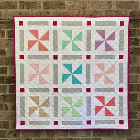 Pinwheels On Parade Quilt Pattern Pdf File Immediate Etsy