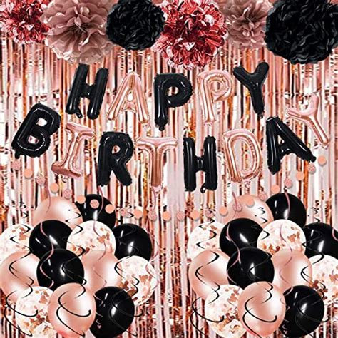 Best Black And Rose Gold Birthday Decorations To Make Any Party Pop