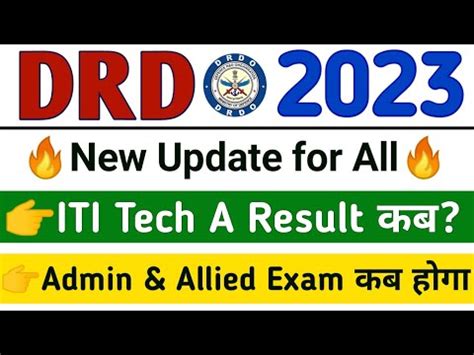 Drdo New Update Drdo Tech A Result Drdo Sta B Tier