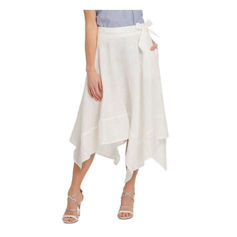 Dkny Pure Skirts Dkny Pure Womens Ivory Maxi Aline Skirt Poshmark