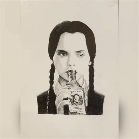 41 Wednesday Addams Drinking Poison