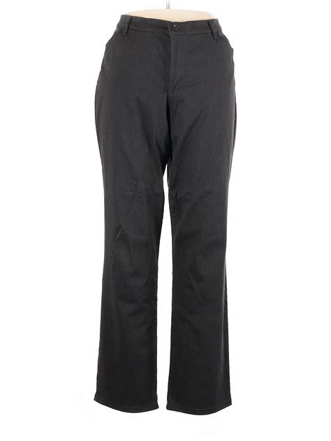 Lee Women Black Khakis 16 Ebay