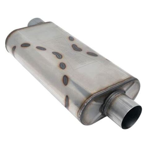 Black Widow Venom 300 Series SS Oval Gray Exhaust 3 In Muffler