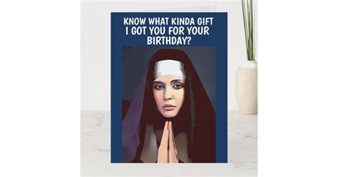 Birthday Nun Nuns Funny Greeting Card Zazzle