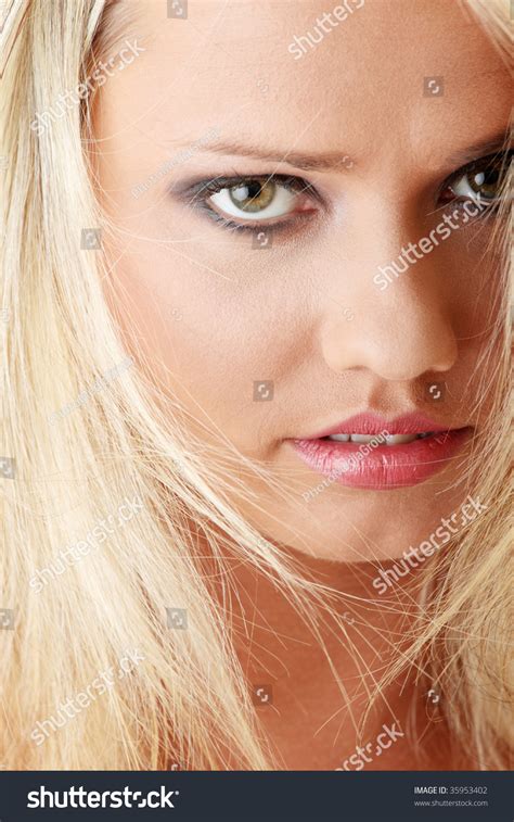 Sexy Blonde Isolated Over White Background Stock Photo Shutterstock