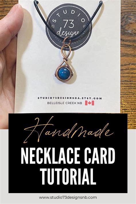 How To Use Necklace Cards Free Printable Necklace Card Template