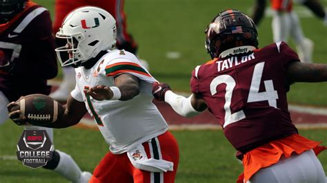 Miami Hurricanes Vs Virginia Tech Hokies 2020 College Football