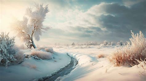 Wallpaper: Snowy Landscape by Fiulo on DeviantArt