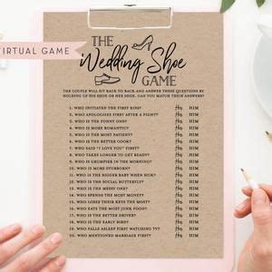 Does The Bride Really Know The Groom Printable Game Bridal Shower