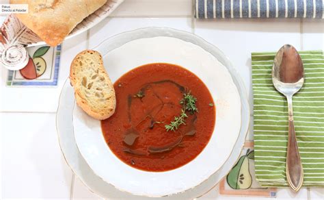 Sopa De Tomate La Receta De Crema Verduras Más Fácil Que Vas A Encontrar