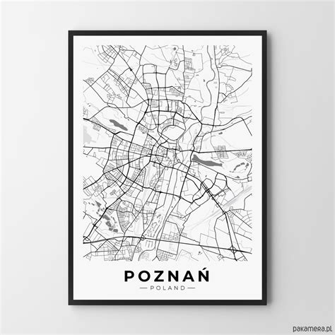 Plakat Mapa Pozna Pakamera Pl