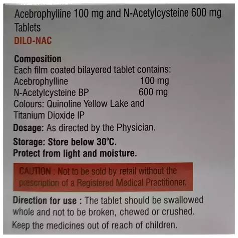 Dilo Nac Tablet Uses Price Dosage Side Effects Substitute Buy Online