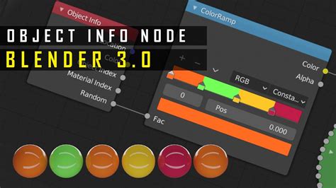 Object Info Node Random Coloured Objects Blender Youtube