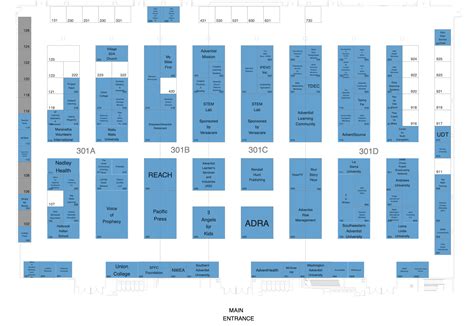 Exhibitors Information Map – Adventist Education