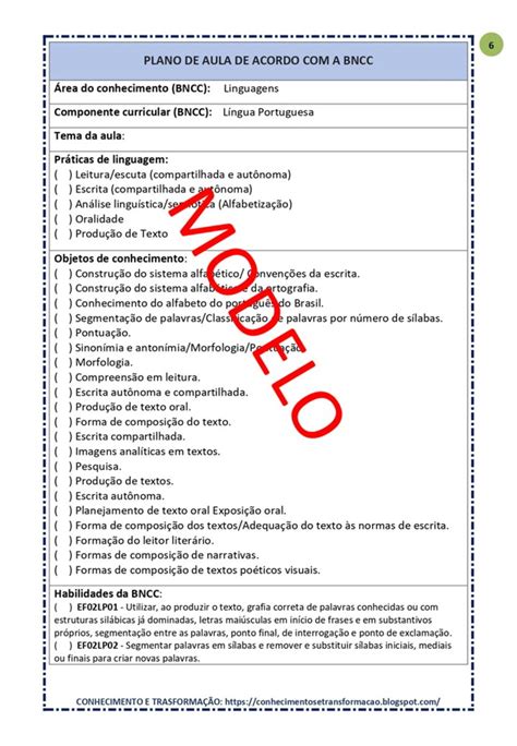 Sequência Didática 5 Ano De Acordo Com A Bncc