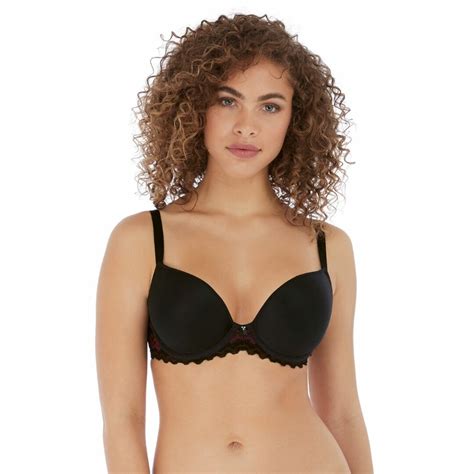 Podprsenka Freya Festival Vibe Uw Moulded Plunge T Shirt Bra Black