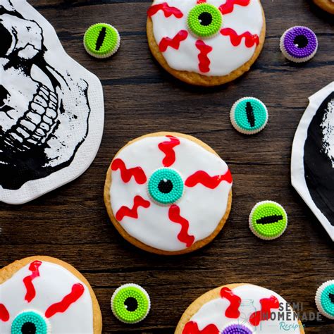 Bloodshot Eyeball Cookies Semi Homemade Recipes