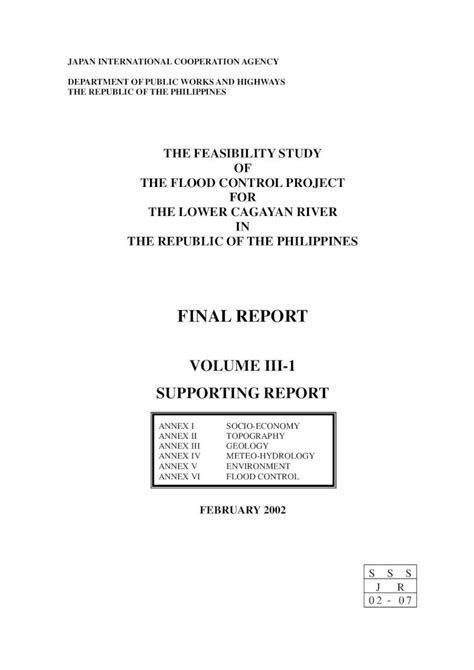 Pdf Final Report Jica Pdf Jica Report Pdf Open Jicareport Jica