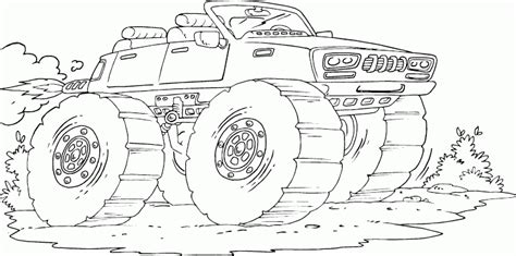 Mater Monster Truck Coloring Pages