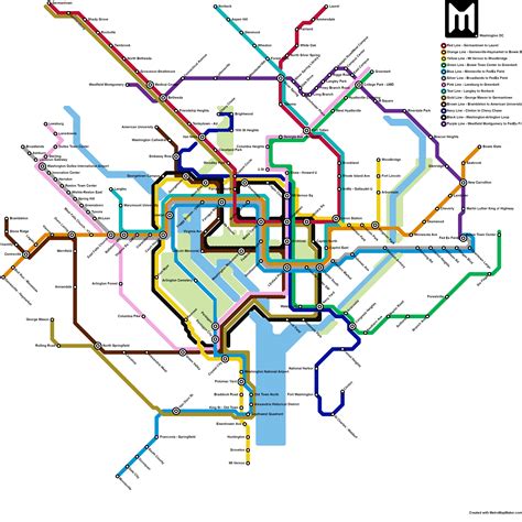 My way overdone overhaul/expansion of the DC metro system : r