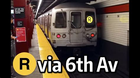 ⁴ᴷ R Train Rerouted via the 6th Avenue Line YouTube