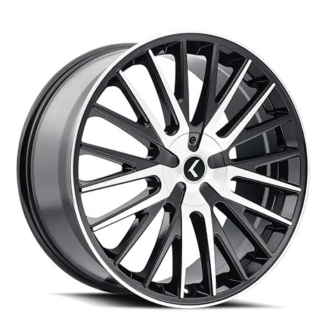 Kraze Mustang Double Down Gloss Black Machined Wheel X Kr