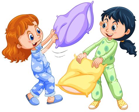 Kids Pajama Party Clipart