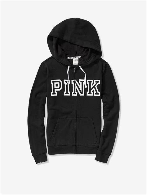 Everyday Lounge Perfect Full Zip Pink Jacket Victoria Secret Pink Hoodie Victoria Secret