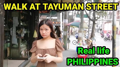 WALK AT TAYUMAN STREET STA CRUZ MANILA PHILIPPINES YouTube