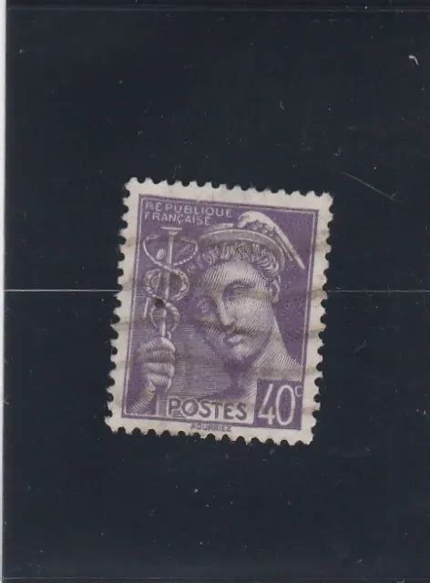 L6139 FRANCE TIMBRE N Y T 413 de 1938 41 Type Mercure Oblitéré EUR