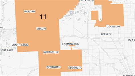 11th Congressional District Michigan Map Map