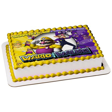 Wario And Waluigi Nintendo Video Game Edible Cake Topper Image Abpid50