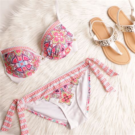 La Vie En Rose Boho Chic Pink Bikini Bikinis Boho Bikinis Swimwear My