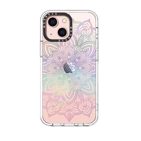 Rainbow Mandala IPhone 13 Case Caseface