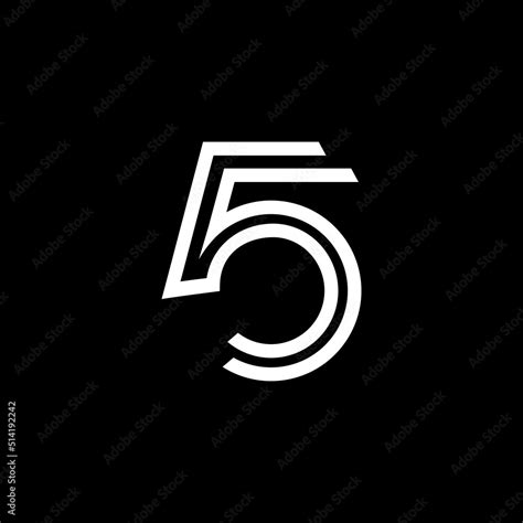 number 5 logo design vector image , number 5 icon logo , 5 number logo ...