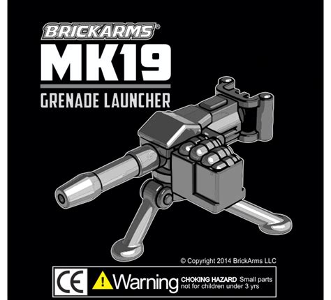 Brickarms Mk19 Grenade Launcher Lego Minifigure Weapon