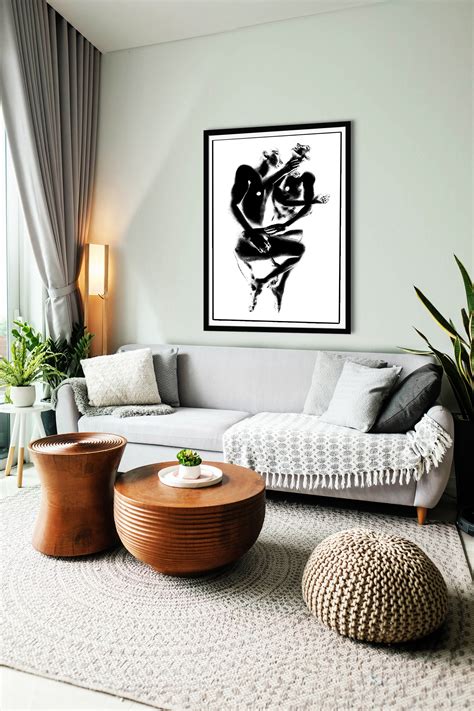 Male Nude Gay Men Art Black And White Prints Large Wall Etsy Finland