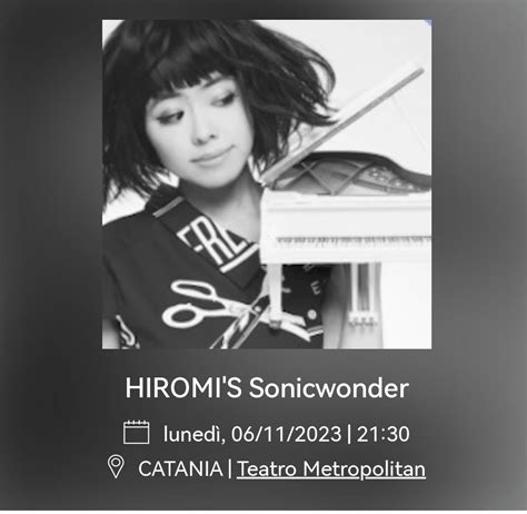 Domani Hiromi Uehara Al Metropolitan Di Catania Talento Giapponese