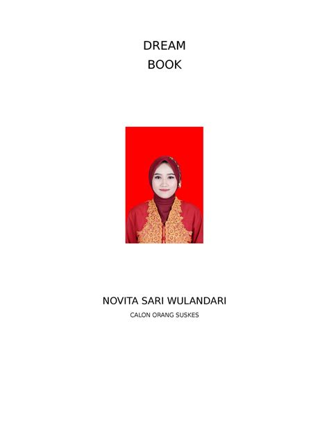 Dream book - impian pengusaha - DREAM BOOK NOVITA SARI WULANDARI CALON ...