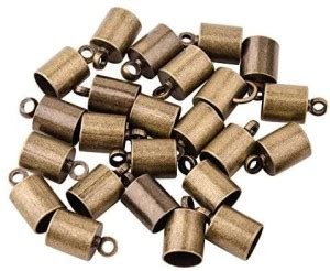 PH PandaHall 50pcs Antique Bronze Brass Glue In Style Necklace Cord