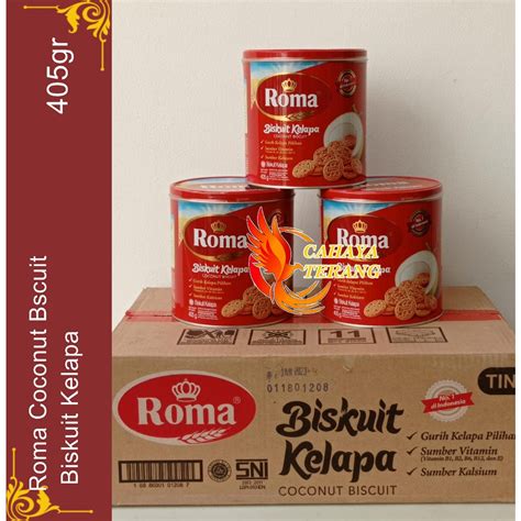 Jual Biskuit Roma Kelapa Kaleng 450gr Shopee Indonesia