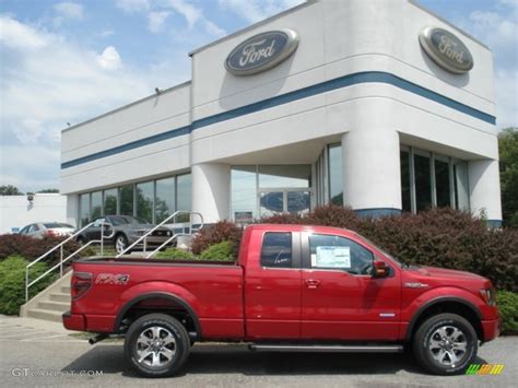Red Candy Metallic 2012 Ford F150 Fx4 Supercab 4x4 Exterior Photo